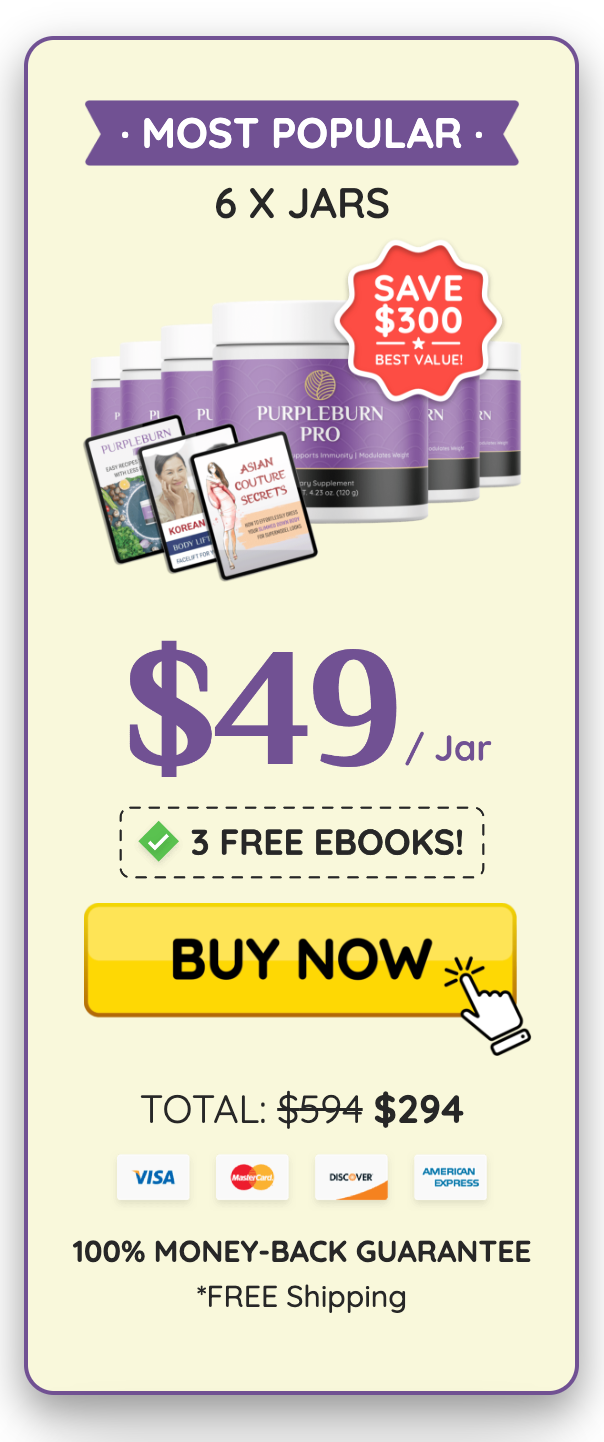 PurpleBurn Pro - 6 Bottles